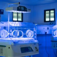 baby incubators in a hospital
